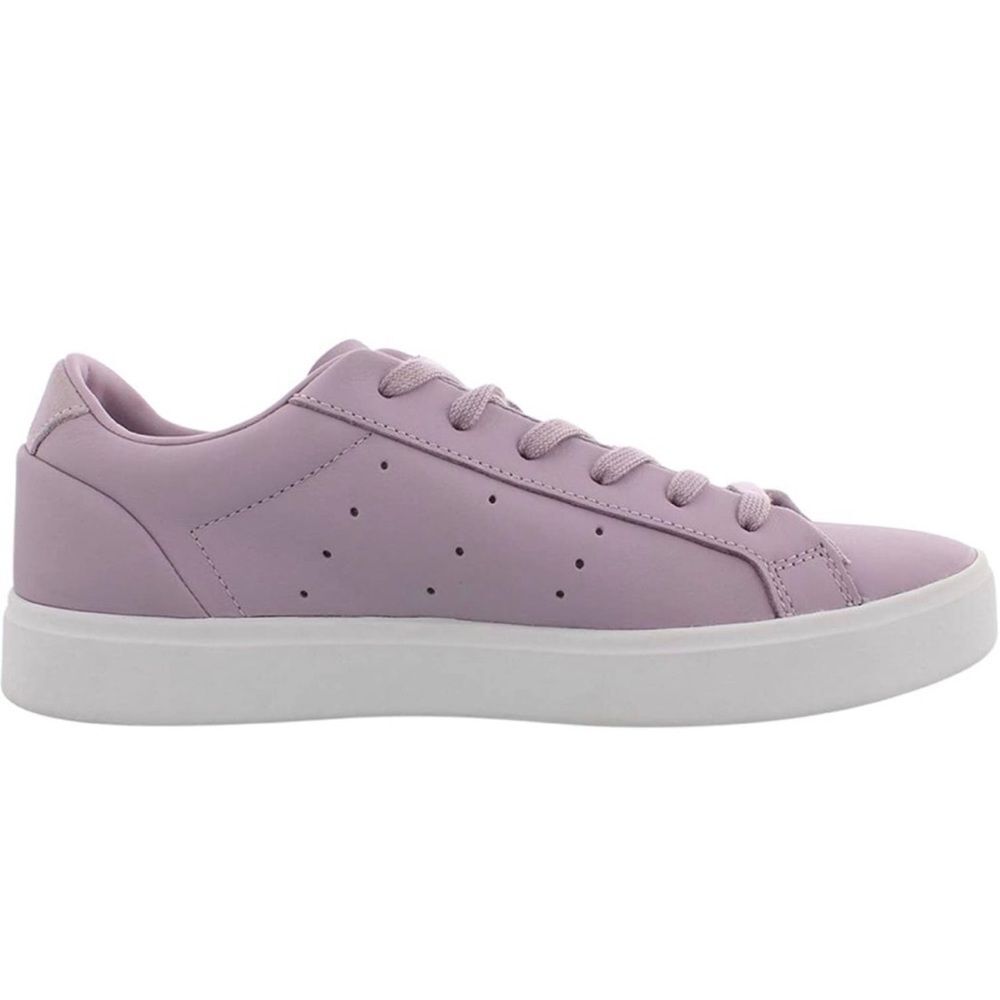 Adidas Sleek Lavender Women’s Retro Low Profile Sneakers EUC Size 7.5 - Picture 3 of 7